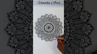 How to draw Mandala for Beginners  mandala art  stepbystep  doodle creativeart mandaladrawing [upl. by Standish]