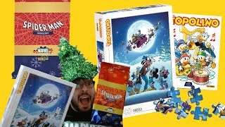 UNBOXING SPIDERMAN CHRISTMAS PACK 2023 e PUZZLE NATALIZIO di TOPOLINO [upl. by Claribel984]