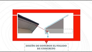 Gotero o repison DE CONCRETO en fachadas [upl. by Hinch]