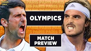 Djokovic vs Tsitsipas  Paris Olympics 2024  Tennis Preview amp Prediction [upl. by Zoila]