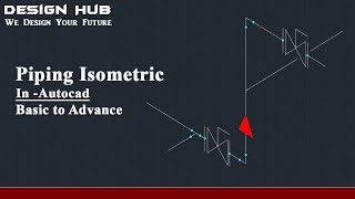 How to draw piping isometrics in Autocad Autocad tutorial [upl. by Malloy598]