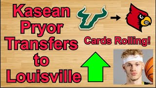 Kasean Pryor Transfers to Louisville cbb [upl. by Nos]