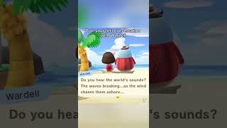 First conversation with Wardell🥹 animalcrossing acnhhhp animalcrossingnewhorizons game acnh [upl. by Nitsreik386]