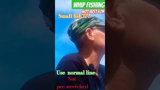 Whip fishing ITS NOT just for small fish fish fishing [upl. by Honig]