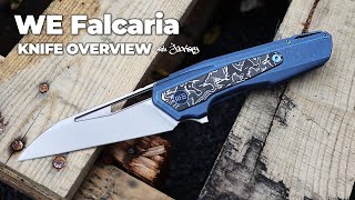 WE Falcaria Folding Knife 5Minute Review  Jimping with Jacrispy [upl. by Akeit317]