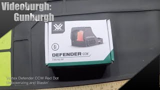 Gunburgh Vortex Defender CCW Red Dot Unboxerizing and Blastin [upl. by Ahsieyt468]