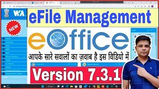 EOffice eFileFile Management System Version 731 Full Tutorial in Hindi  eoffice version7 [upl. by Elnukeda]