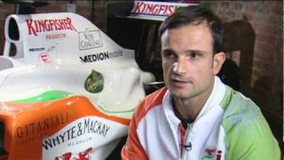 Vitantonio Liuzzi  Launch of the Force India VJM03 [upl. by Alayne]