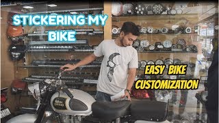 Awesome Custom Stickering on Bike or Motorcycle  Bengaluru [upl. by Fielding]