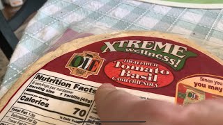 Ole Xtreme wellness tomato basil tortilla amp El Mexicano Nacho Cheese from Walmart low carb greatness [upl. by Ida]