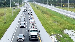 People Try to Leave Florida Ahead of Hurricane Milton [upl. by Bloomer764]