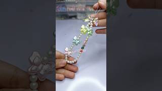 How to make strap phone bead diy gelang handmade beads beadedjewelry bracelet strapphone [upl. by Egroej]