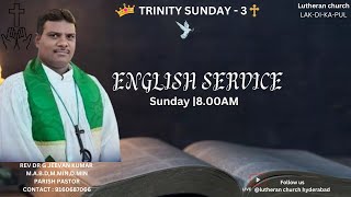 ENGLISH SERVICE  25062023  Lutheran Church Lakdikapool Hyd [upl. by Pincus]