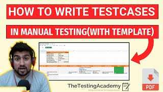 How to Write Test Cases in Manual Testing with Template [upl. by Suoicerpal]