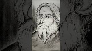 Rabindranath Tagore Drawing Tutorial trending drawing shorts shalinikumari865 [upl. by Noside]