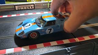 Ford GT40 MK1 Le Mans 1969 slotcarsareback slotit fordgt40 scalextric slotcars [upl. by Gnouhp]