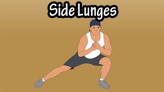 How To Do Side Lunges Exercise For Beginners  Side Lunges With Dumbbell Weight Side Lunge Variation [upl. by Fredra]