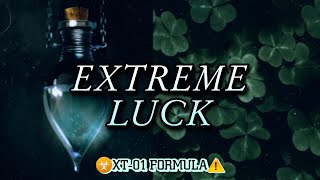 ❗❗ XT01 🍀 EXTREME LUCK SUBLIMINAL🍀 manifest wishes victory wealth desired everything [upl. by Meakem931]