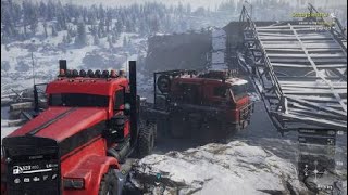 SnowRunner PS4Ep 126  Mods Kola Peninsula Lake Kovd Imandra quotLogs nr quot English [upl. by Yzus]