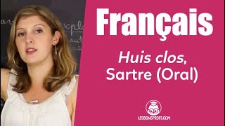 Huis Clos Sartre  préparation à loral  Français  1re  Les Bons Profs [upl. by Demetra]