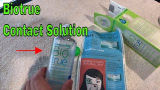 ✅ How To Use Bausch Lomb BioTrue Contact Lens Solution Review [upl. by Ydissac33]