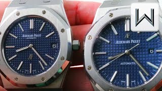 Audemars Piguet Royal Oak 15202 Jumbo vs 15400 Royal Oak 15202ST vs 15400ST Luxury Watch Review [upl. by Ellenehc]