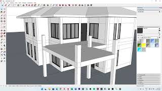 🚀 START TO FINISH Complete 2 Storey House Build in SketchUp 🏠✨ [upl. by Anaili97]