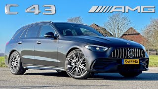 2023 MercedesAMG C43  REVIEW on AUTOBAHN  the MAGIC is GONE [upl. by Napier]