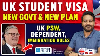 UK Student Visa New Govt amp New Plan  PSW Dependent Immigration Rules  UK Study Visa Update 2024 [upl. by Mccormac]