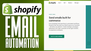 Shopify Email Automation Tutorial 2024  How To Set Up Automated Emails Shopify [upl. by Janel]