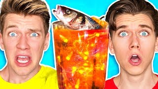 The Smoothie Challenge GOOD vs GROSS Learn DIY Edible Real Gummy Food Sour Candy Drink How To [upl. by Bekelja]