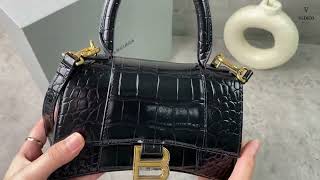 UNBOXING BALENCIAGA HOURGLASS BAG [upl. by Onavlis]