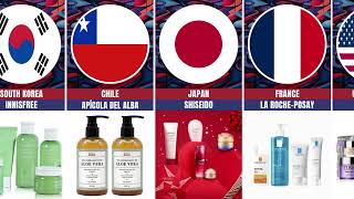 Top Beauty and Skincare Brands From Different Countries  Comparison 2024 4k [upl. by Akinoj]