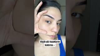 Düşük göz kapaklarını kaldırma👀 yüzmasajı facemassage [upl. by Sello521]