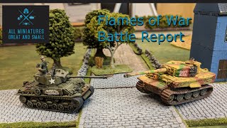 Flames of War Battle Report USA vs German Late War Tankfest [upl. by Sonafets453]