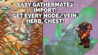 WoW Dragonflight Import GatherMate2 data  Get every Mining NodeVein Herb Chest and more 1 mi… [upl. by Noland]