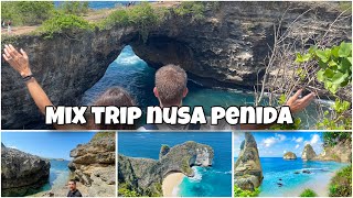 One Day Trip Nusa Penida Kelingking beach Broken beach Angel billabong diamond beach [upl. by Crutcher397]