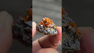 Red wulfenite from China mineral crystals minerals gemstone [upl. by Aramit]