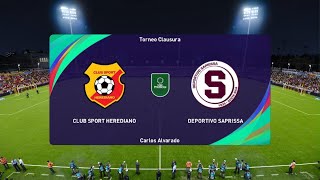 Modo carrera jugador liga Promerica 2024 Club Sport Herediano Vs Deportivo Saprissa [upl. by Yellhsa780]