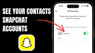 See Snapchat Accounts Of People In Your Contacts List  2024 Update [upl. by Rus]