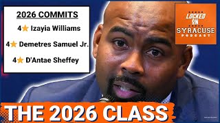 Syracuse Football 2026 Recruiting Class  Izayia Williams Demetres Samuel Jr amp DAntae Sheffey [upl. by Jenine]