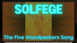 Solfege The Five Woodpeckers Song  By E J Official [upl. by Akeim]