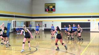 8th Grade Volleyball v Centerville 081914 [upl. by Assirt]