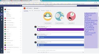 Microsoft Office 365  Some differences between Office 365 Groups and Microsoft Teams [upl. by Bradwell803]