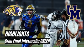 HIGHLIGHTS  Auténticos Tigres UANL vs Pumas CU UNAM  Gran Final  Intermedia ONEFA 2023 [upl. by Gannie]