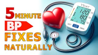 5Minute Blood Pressure Fixes  See Results Fast [upl. by Akeret]