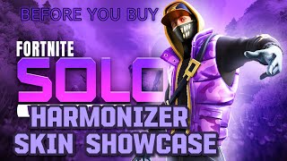 Harmonizer Skin showcase FORTNITE SOLO Top 2 10 kills BEFORE YOU BUY [upl. by Clift]