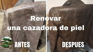 Como renovar una chaqueta de cuero Facil [upl. by Royden]