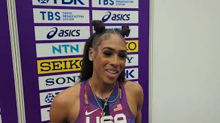 Alexis Holmes Takes Third In Womens 400m At World Indoor Championships 2024 [upl. by Noakes611]