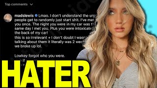 Mads Lewis Claps Back At Troll  Hollywire [upl. by Pail]